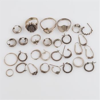 Silver Jewelry, 29 Pieces