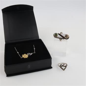 Silver Jewelry, 3 Pieces