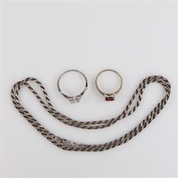 Silver Jewelry, 3 Pieces