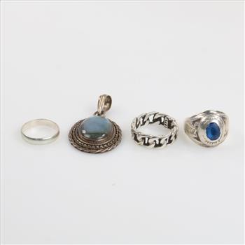 Silver Jewelry, 4 Pieces