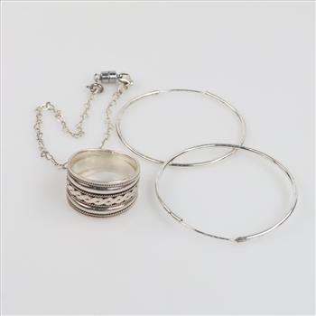 Silver Jewelry, 4 Pieces