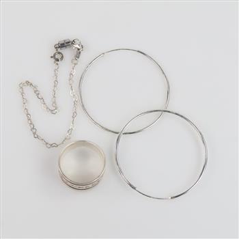 Silver Jewelry, 4 Pieces