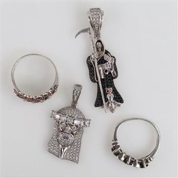 Silver Jewelry, 4 Pieces