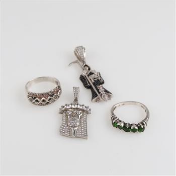 Silver Jewelry, 4 Pieces