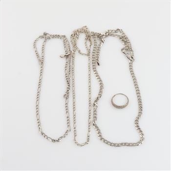 Silver Jewelry, 4 Pieces