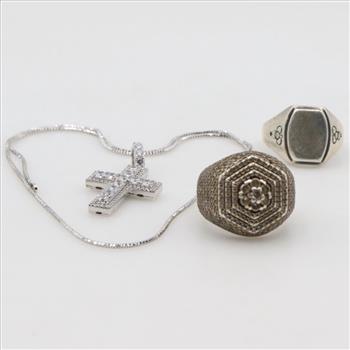 Silver Jewelry, 4 Pieces