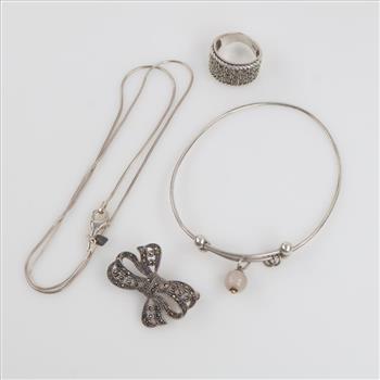 Silver Jewelry, 4 Pieces