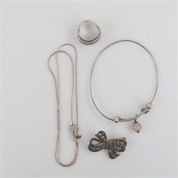 Silver Jewelry, 4 Pieces