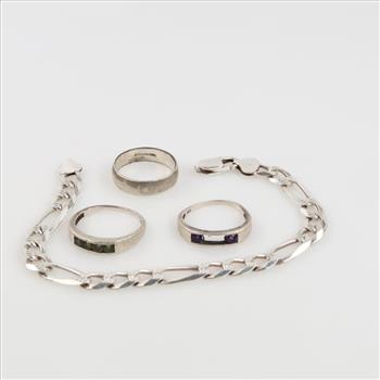 Silver Jewelry, 4 Pieces
