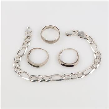 Silver Jewelry, 4 Pieces
