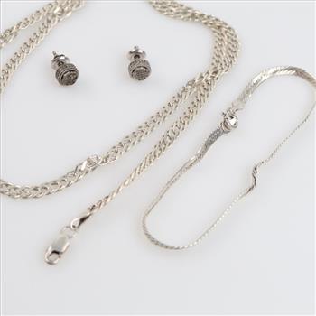 Silver Jewelry, 4 Pieces