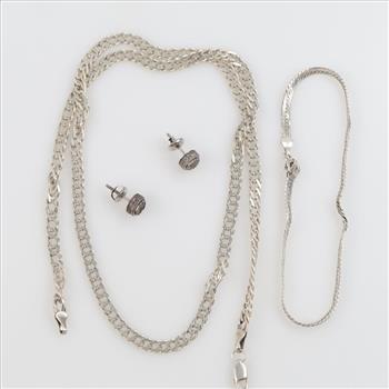 Silver Jewelry, 4 Pieces