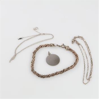 Silver Jewelry, 4 Pieces