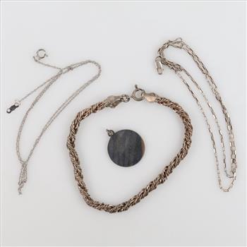 Silver Jewelry, 4 Pieces