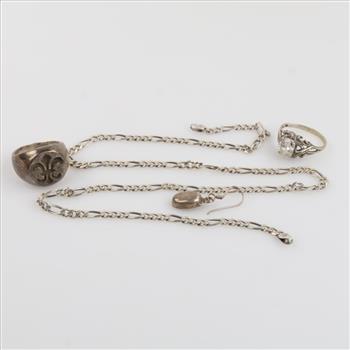 Silver Jewelry, 4 Pieces