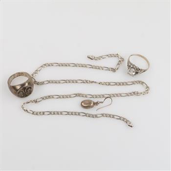 Silver Jewelry, 4 Pieces