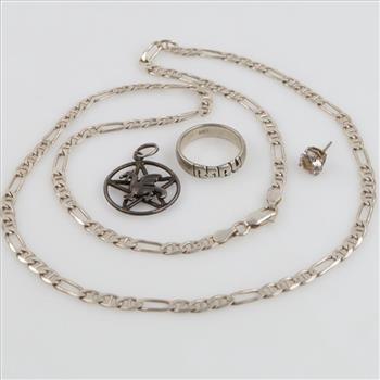 Silver Jewelry, 4 Pieces