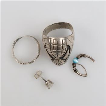 Silver Jewelry, 4 Pieces