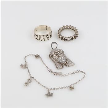 Silver Jewelry, 4 Pieces
