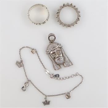 Silver Jewelry, 4 Pieces
