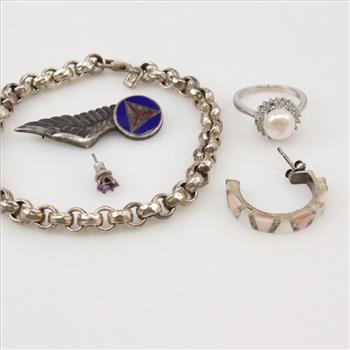 Silver Jewelry, 5 Pieces