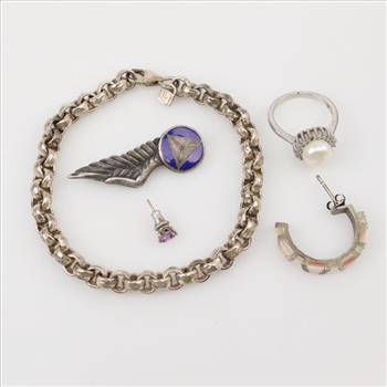 Silver Jewelry, 5 Pieces