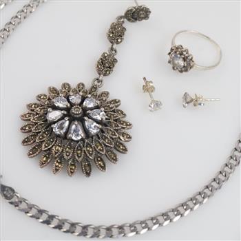 Silver Jewelry, 5 Pieces