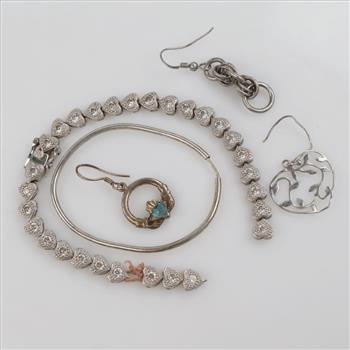 Silver Jewelry, 5 Pieces