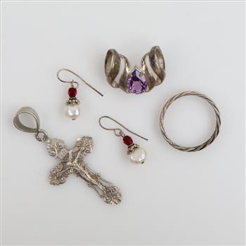 Silver Jewelry, 5 Pieces