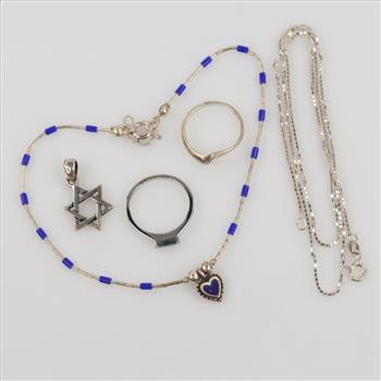 Silver Jewelry, 5 Pieces
