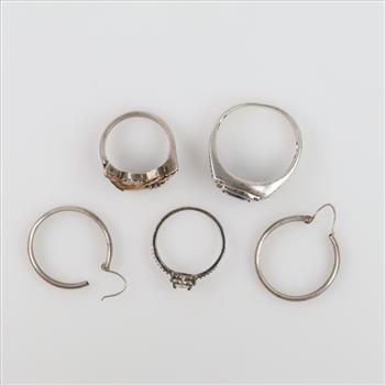 Silver Jewelry, 5 Pieces