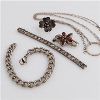 Silver Jewelry, 5 Pieces