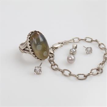 Silver Jewelry, 5 Pieces