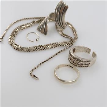Silver Jewelry, 5 Pieces