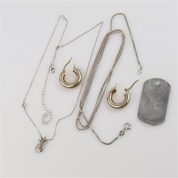 Silver Jewelry, 5 Pieces