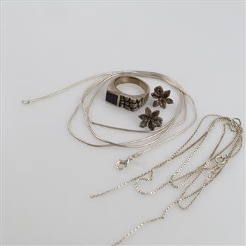 Silver Jewelry, 5 Pieces