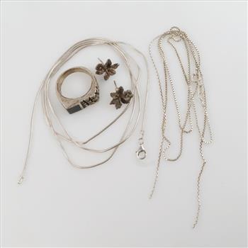 Silver Jewelry, 5 Pieces