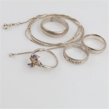 Silver Jewelry, 5 Pieces