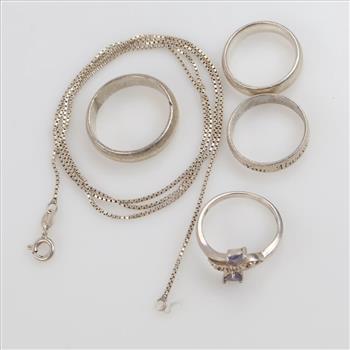 Silver Jewelry, 5 Pieces