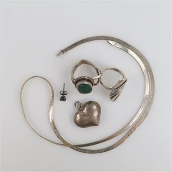 Silver Jewelry, 5 Pieces