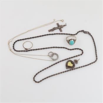 Silver Jewelry, 6 Pieces