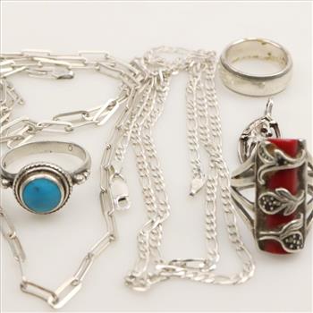 Silver Jewelry, 6 Pieces