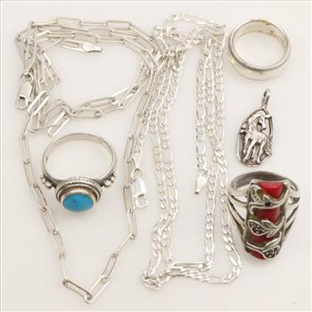 Silver Jewelry, 6 Pieces