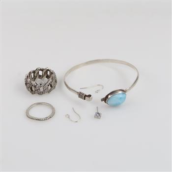 Silver Jewelry, 6 Pieces