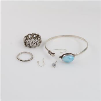 Silver Jewelry, 6 Pieces