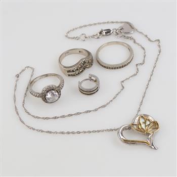 Silver Jewelry, 6 Pieces