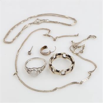 Silver Jewelry, 6 Pieces