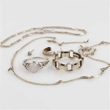 Silver Jewelry, 6 Pieces