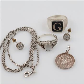 Silver Jewelry, 6 Pieces