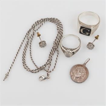 Silver Jewelry, 6 Pieces